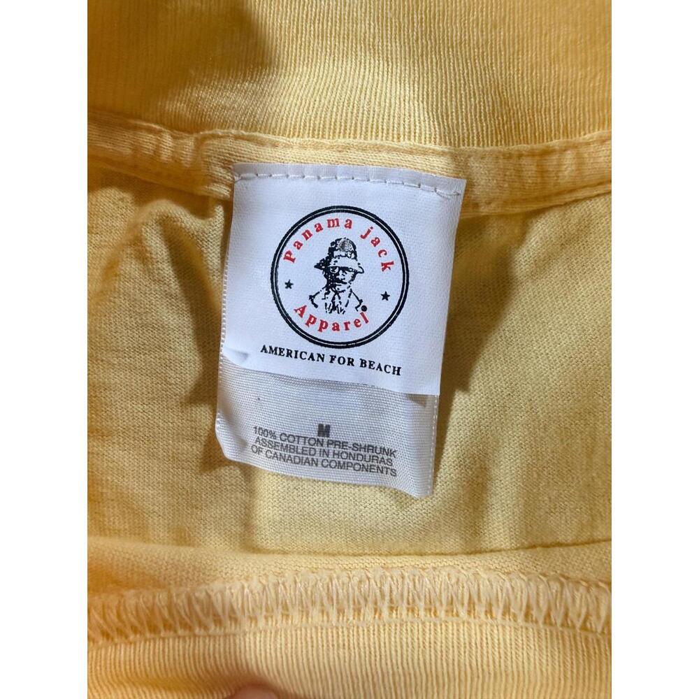 Panama Jack "Tropical Man" Yellow Short Sleeve T-Shirt Size Medium - Picture 5 of 9